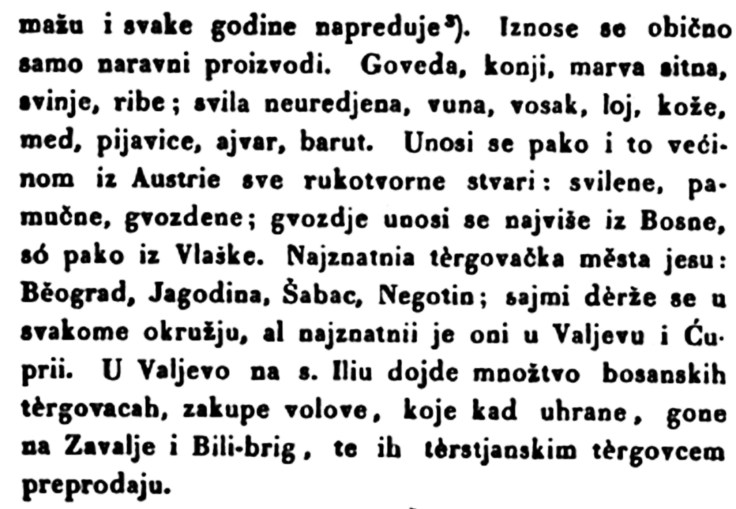 vasar u Cupriji nekada