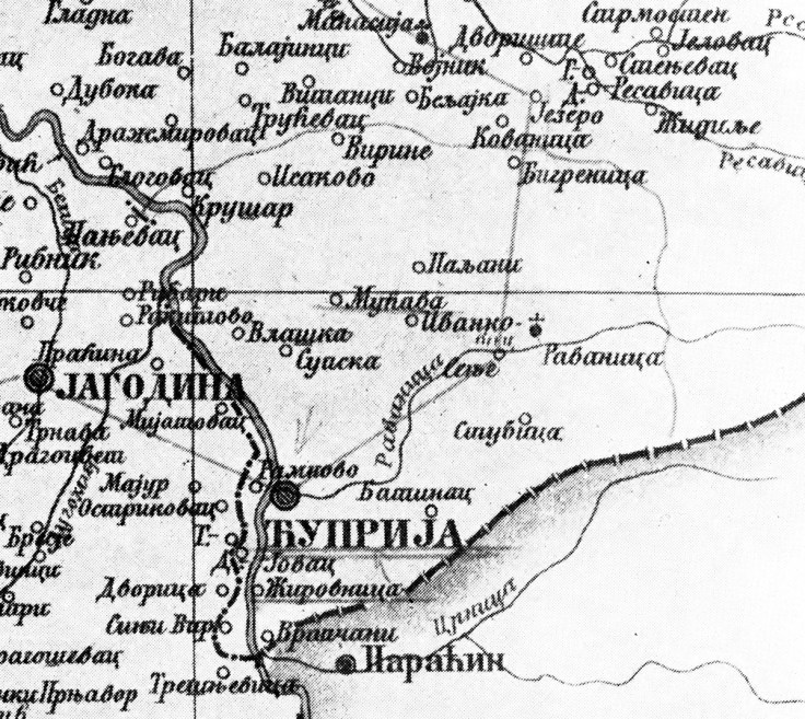 Zirovnica karta 1815