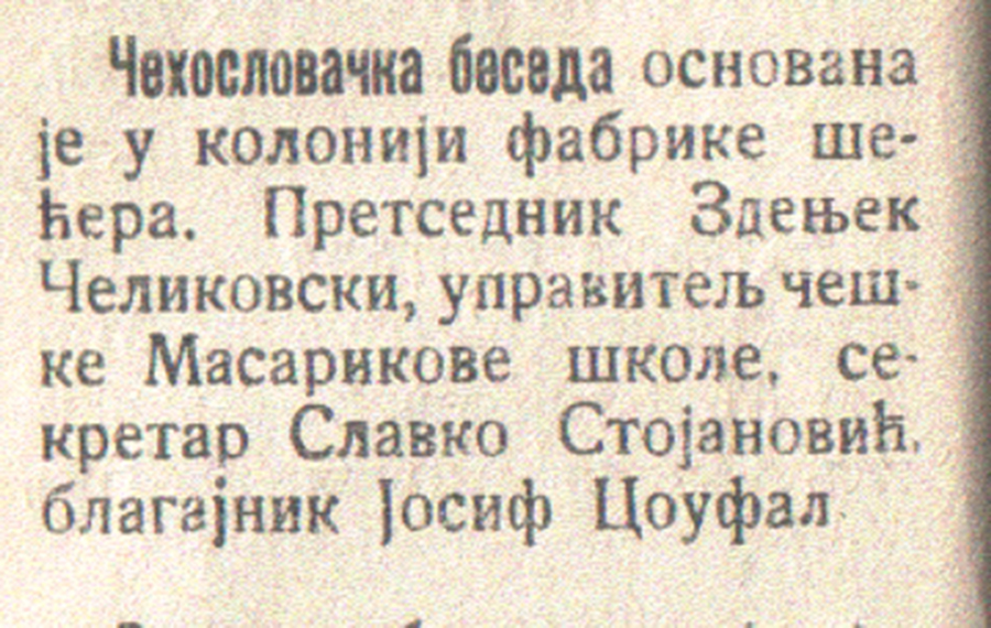 cehoslovacka beseda 1937