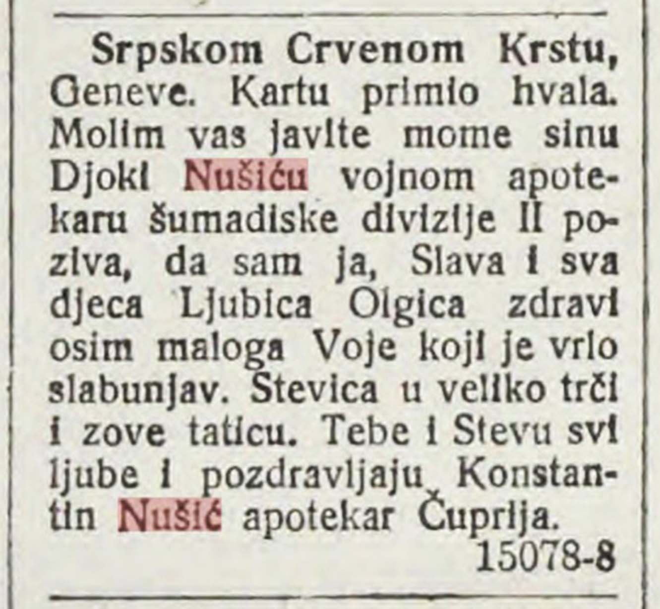 Pismo 08 10 1916 god