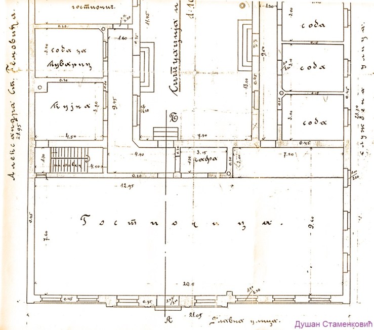 Ujedinjenje presek osnove prizemlja